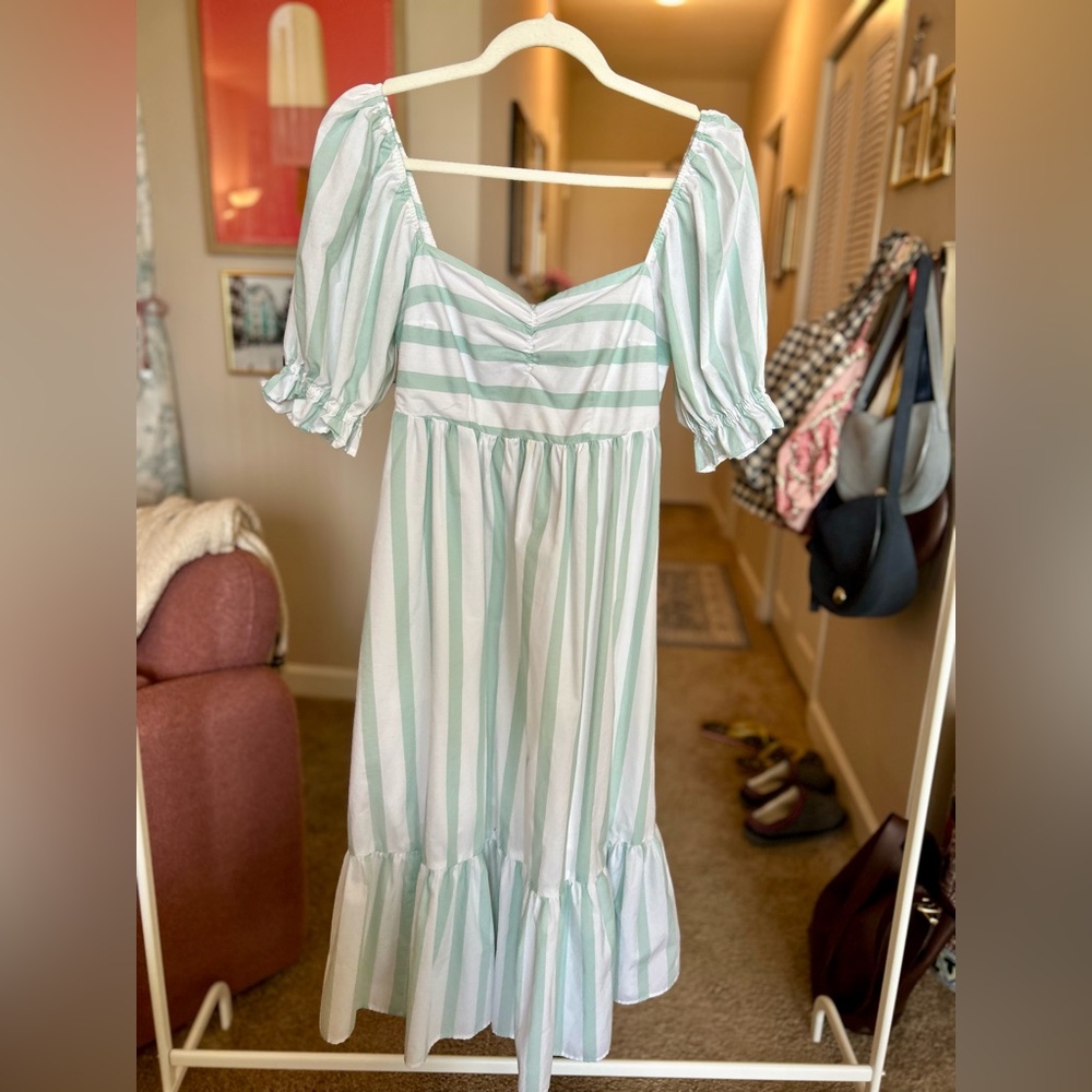 Abercrombie Striped Midi Dress